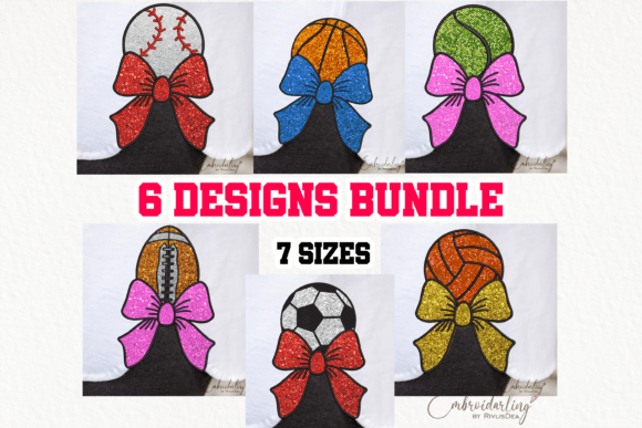6 Sport Side Bow Bundle Applique Review