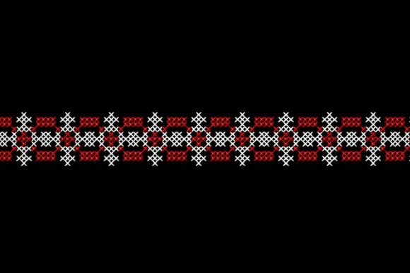 Cross Stitch Folk Border Embroidery Review for Boutique Sweatshirts