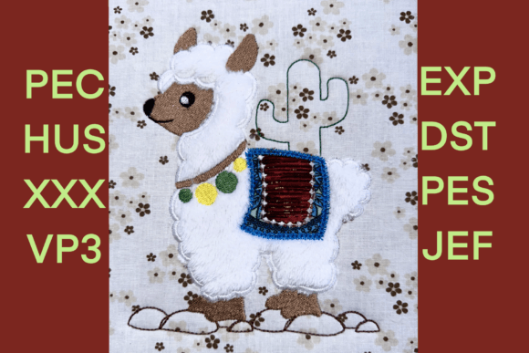 Llama Applique Machine Embroidery Design Review