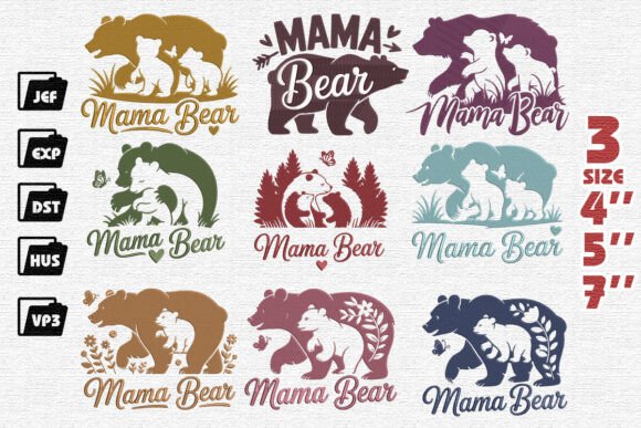 Mama Bear Set Embroidery Design Review