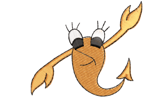Shrimp Embroidery Design: A Playful Touch for Personalized Gifts